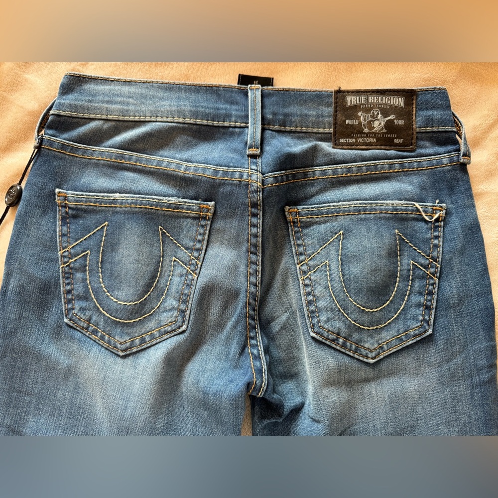 NWT! True Religion Victoria Mid Rise Skinny Leg Jeans, Sz 25 - Picture 6 of 11